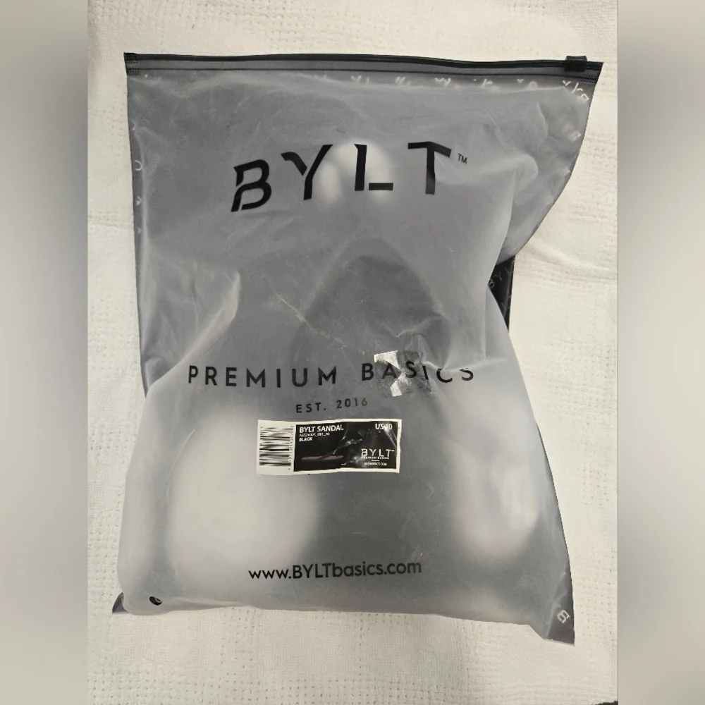 BYLT‎ premium basics Black flip flops size 10 New